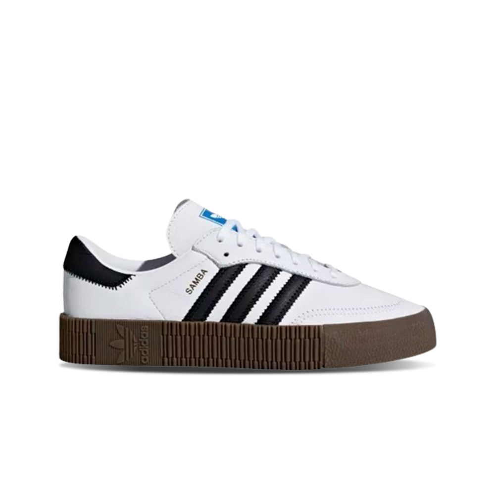 (W) Adidas Sambarose White Black Gum