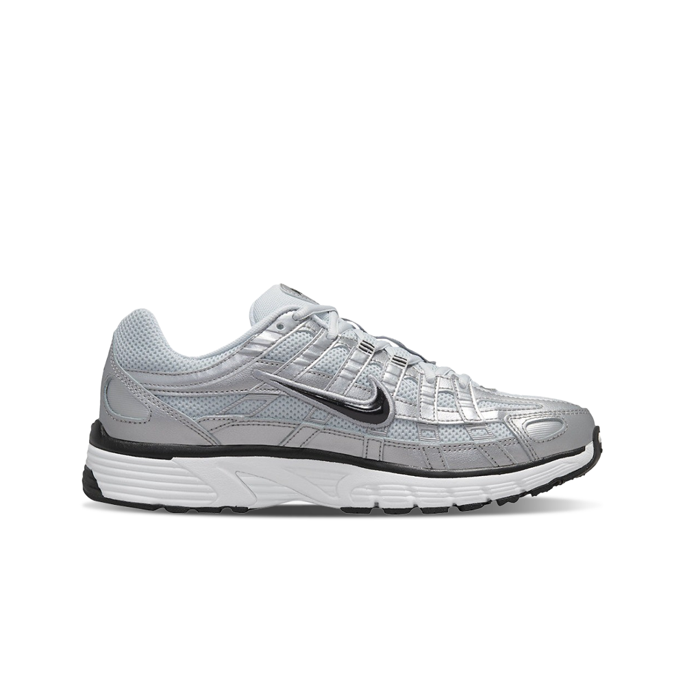 Nike P-6000 White Metallic Silver