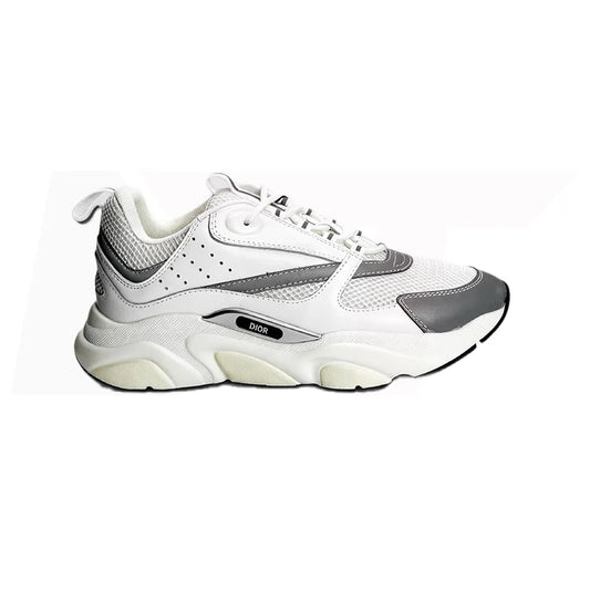 Dior B22 White Reflective Calfskin Trainer