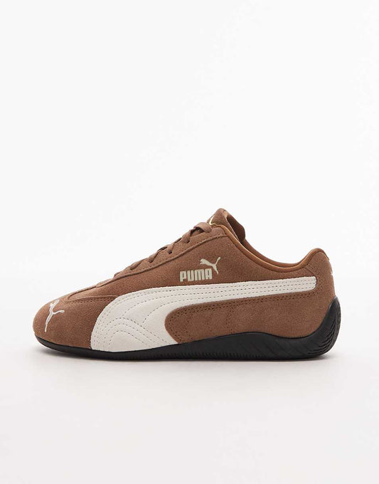 Puma Speedcat OG trainers in brown and off white